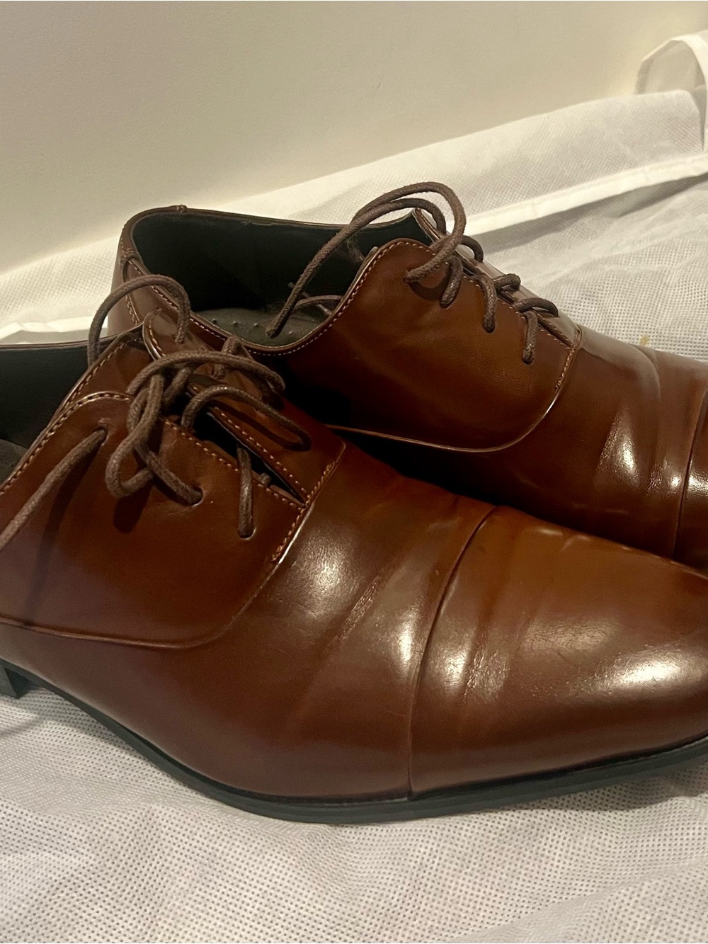 Unlisted Brown Leather Men's Oxford Dress Shoes